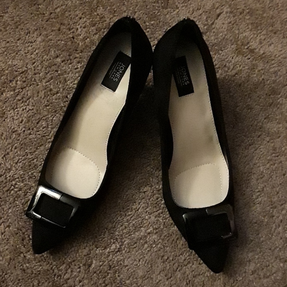 Jones New York, Women's Size 10, Black Suade Heels